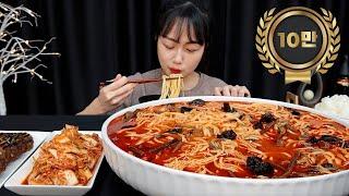 얼큰~하고 칼칼~한 육개장 칼국수 5인분에 밥 6공기까지 말아서 떡갈비랑 같이 먹방 | YUKGAEJANG KALGUKSU | MUKBANG | EATING SHOW | ASMR