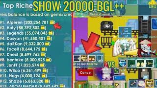 20000BGLS++ SHOW BATTLE VS GTPS3 PLAYERS! - GROWTOPIA PRIVATE SERVER | GTPS3