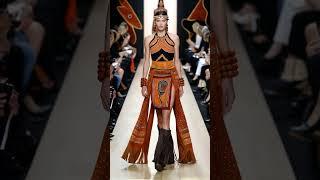 Australian Elegance Meets Aboriginal Tradition | Stunning Runway Moment