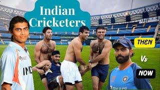 Indian Cricketers : Then Vs Now |  #indiancricketteam #gingerlinemedia #cricketshorts