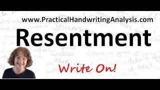 How to identify Resentment from Handwriting   Graphology