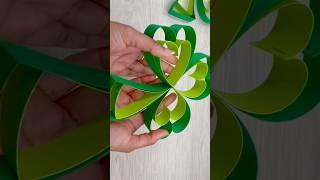 DIY Shamrock | How to make shamrock using paper strips