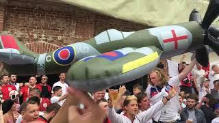 German bombers in the air | England fan’s chant