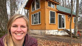 Cozy SOLO Cabin Trip - OFF GRID cabin build project