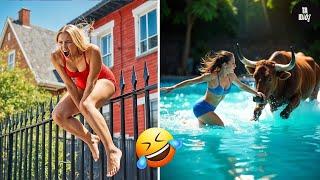 TOTAL IDIOTS AT WORK Caught On Camera / Instant Regret Fails Compilation 2024 #76