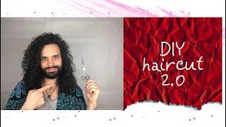 #DIY #curlyhair trim No. 2 (ENGLISH SUBTITLES)