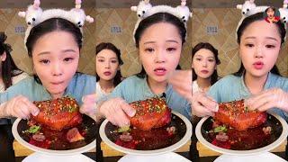 【ASMR MUKBANG】대창 동파육 새우 족발 중국 먹방 。 ASMR XIAOYU MUKBANG。N02。041123。7