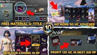 Profit 120 Uc in Next A10 RP | Free Material & Title In BGMI | Get 60 Uc Voucher For A10 RP