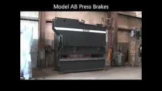 Standard Industrial Model AB Press Brake Operation