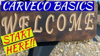 How to: Get started in Carveco with a welcome sign