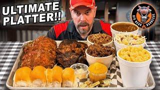 Big Boar BBQ's 7lb "Ultimate Platter" Barbecue Challenge in West Salem, Wisconsin!!