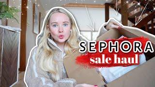 huge sephora vib sale haul and carry-on travel packing hacks