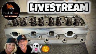 LIVESTREAM  AFR 185 HEADS, HOLLEY EFI INTAKE, TERMINATOR X + MORE #foxbody #mustang #parts