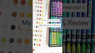 Caren D'ache neocolor ii aquarelle crayons #artsupplies #carendache #adultcoloring review video. 