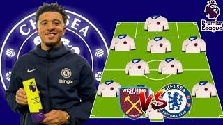 "JACKSON OUT, NKUNKU START" SEE THE PERFECT LINE UP OF POTENTIAL WEST HAM VS CHELSEA IN THE EPL