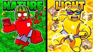 Roblox LIGHT vs NATURE in GOD POWER TYCOON