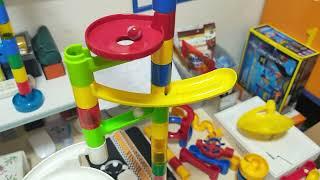 Colossal Marble Run Race with Mesmerizing Rail Pieces!