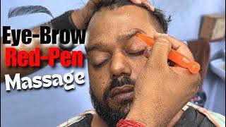 Most Satisfying Shamboo Barber Head Massage with magic red pen - Asmr Deep Sleep Massage