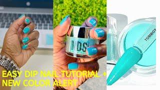 EASY DIP NAILS TUTORIAL + NEW COLOR ALERT | FEATURING NAIL DIP STUDIO