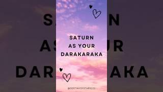 Saturn as Darakaraka 🪐 Darakaraka is your spouse. #astrologyobservations #darakaraka #astrology