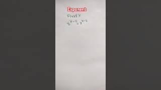 exponential equation | #math #maths #exponents #exponential #matholympiad #shortmath #short #short
