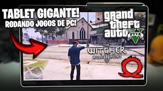 RODEI GTA 5 EM UM TABLET GIGANTE COM ANDROID! | Galaxy Tab S9 Ultra rodando JOGOS DE PC com WINLATOR