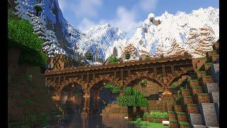 AMAZING MINECRAFT MEDIEVAL BRIDGE TUTORIAL