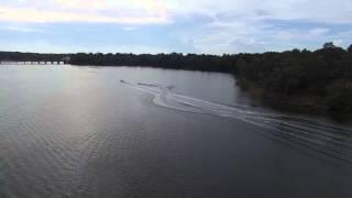 Copy of Phantom footage of dad skiing on the bayou