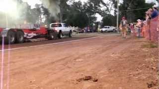 Bradley pulling Brs Truck at Tipton 2012