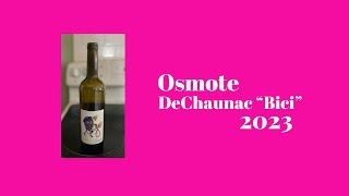 Adventures in Low-Intervention Wine: Osmote DeChaunac "Bici" 2023