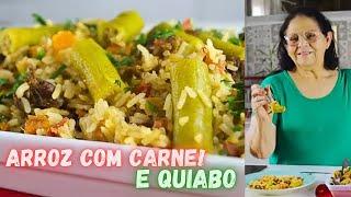 ARROZ COM QUIABO: RECEITA DA ROÇA NA SUA MESA!