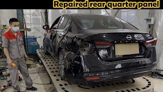 $3,000 to perfectly repair Nissan Altima side collision | Accident car repair