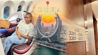 Let's go to Doha! ️ Qatar Airways Business Class Experience| Meryal Water Park & Shopping in Doha