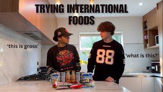 TRYING FOODS FROM AROUND THE WORLD!!