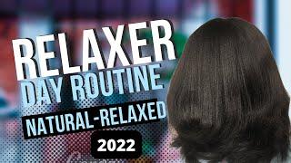 RELAXER DAY ROUTINE 2022 | RELAXER TOUCH UP 2022 | relaxer day after 4 months stretch