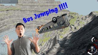 beamng BUS jump and Crashes !!!!