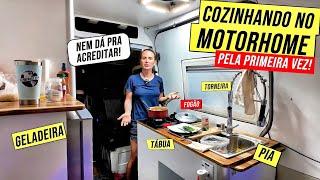 TESTE DE FOGO NO MOTORHOME ARTESANAL, COZINHANDO PELA 1ª VEZ!