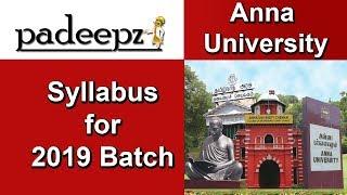 Anna University Syllabus for 2019 Batch Students | Padeepz