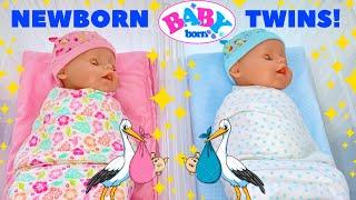 Baby Born Twins Compilation! Twin Newborns Come Home From The Hospital + Morning Routine!️