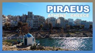 Walking Tour Around PIRAEUS PORT // Sunny Day ATHENS GREECE