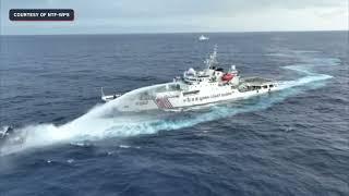 Chinese Coast Guard fire water cannons, block Philippine vessels near Bajo de Masinloc