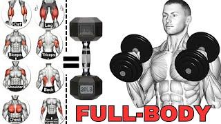 How To Do Dumbbell Workout At Home To Build Muscle | Full Body Workout With Dumbbells