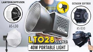 Ulanzi LT028 Portable 40W Light Review | AS-L30 Lantern Softbox & AS-D30 Octagonal Softbox