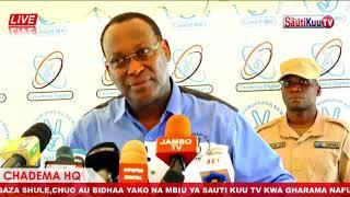 NONDO ZA MBOWE AKIJIBU SAKATA LA LISSU MGONGANO NDANI YA CHADEMA