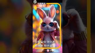 스타일의 아이콘 토끼의 화려한 패션쇼!#토끼 #놀이터탐험 #신나는하루 #귀여운동물 #자연속모험 #우정의중요성 #토끼일상 #간식시간 #사랑스러운토끼 #고양이 #cat #cute
