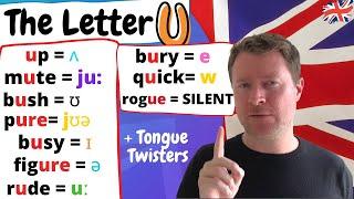 English Pronunciation | The Letter U | 11 Ways to Pronounce U in English!