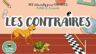 LES CONTRAIRES  Jeu éducatif Quiz pour Enfants  Maternelle 3-5 ans