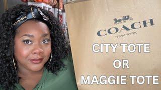 What I got for Christmas  2024 City Tote or Maggie Tote bag #coach