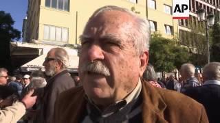Pensioners protest ahead of expected cuts