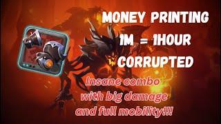 Warrior Gloves Insane Combo With Big Damage Albion EU // Corrupted Dungeons